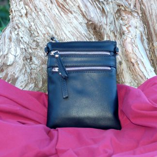 Cross-body black purse