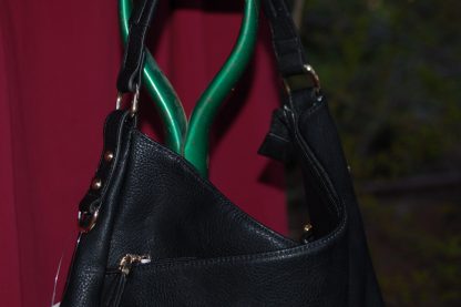 Criss-Cross Black Tote